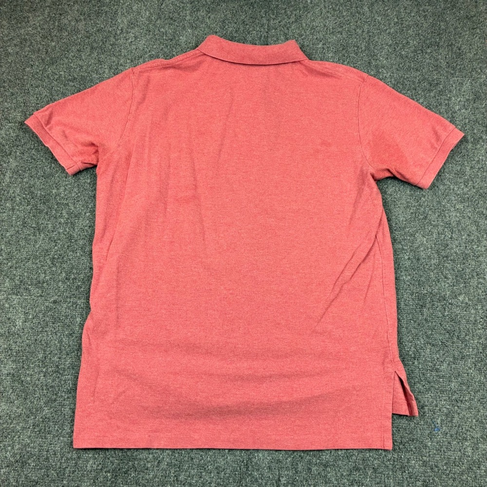 Polo Ralph Lauren Mens Size Large Red Heather Short Sleeve Pique Polo Shirt Pony - Picture 7 of 8